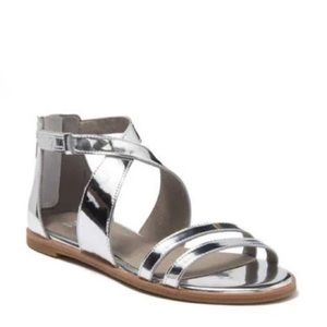 Eileen Fisher Mirror Metallic Cici Strappy Sandals